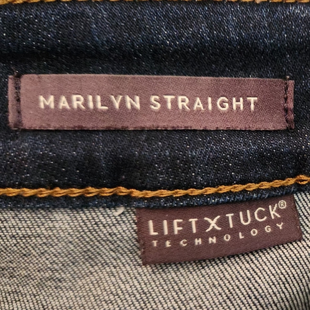 NYDJ Blue Marilyn Straight Jeans Size 12 - Picture 4 of 5